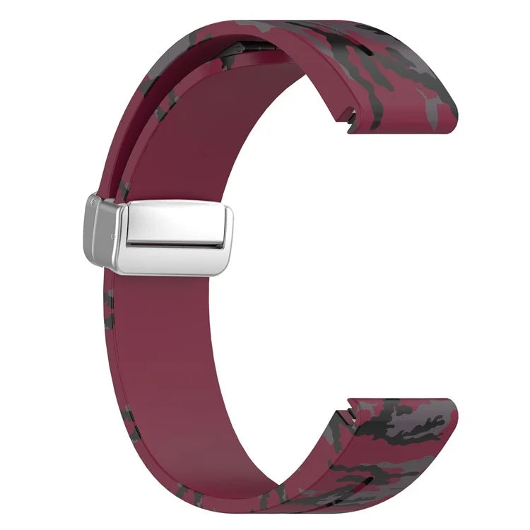 For Garmin Fenix 7 / Forerunner 965 / 955 / 945 / 935 Watch Band Silver Buckle 22mm Silicone Strap