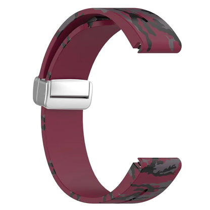 For Garmin Fenix 7 / Forerunner 965 / 955 / 945 / 935 Watch Band Silver Buckle 22mm Silicone Strap