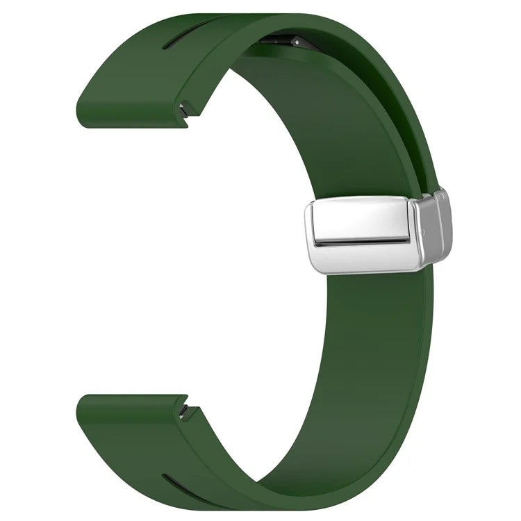 For Garmin Fenix 7 / Forerunner 965 / 955 / 945 / 935 Watch Band Dual Color 22mm Strap with Silver Buckle