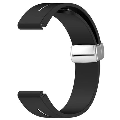 For Garmin Fenix 7 / Forerunner 965 / 955 / 945 / 935 Watch Band Dual Color 22mm Strap with Silver Buckle