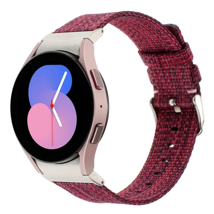 For Samsung Galaxy Watch6 / Watch6 Classic / Watch 5 / Watch 5 Pro Watch Band Adjustable Nylon Wrist Strap