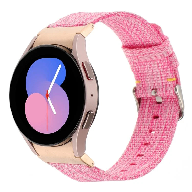 For Samsung Galaxy Watch6 / Watch6 Classic / Watch 5 / Watch 5 Pro Watch Band Adjustable Nylon Wrist Strap