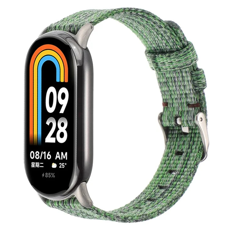 For Xiaomi Smart Band 8 Nylon Watch Strap Adjustable Wrist Band Replacement