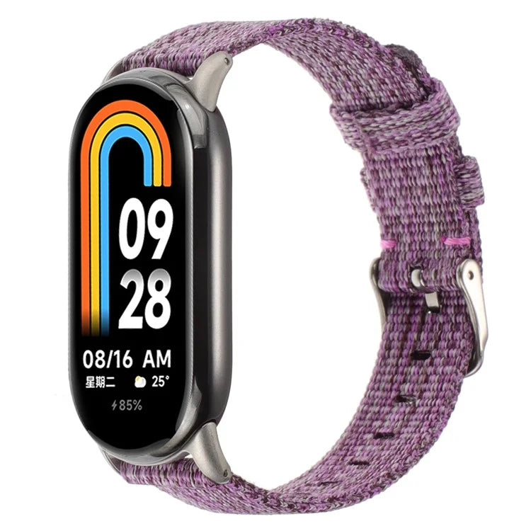 For Xiaomi Smart Band 8 Nylon Watch Strap Adjustable Wrist Band Replacement