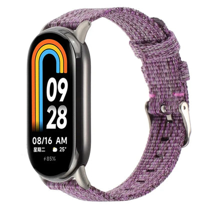 For Xiaomi Smart Band 8 Nylon Watch Strap Adjustable Wrist Band Replacement