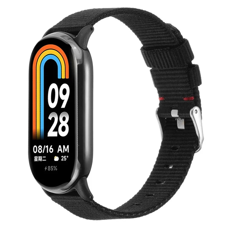 For Xiaomi Smart Band 8 Nylon Watch Strap Adjustable Wrist Band Replacement