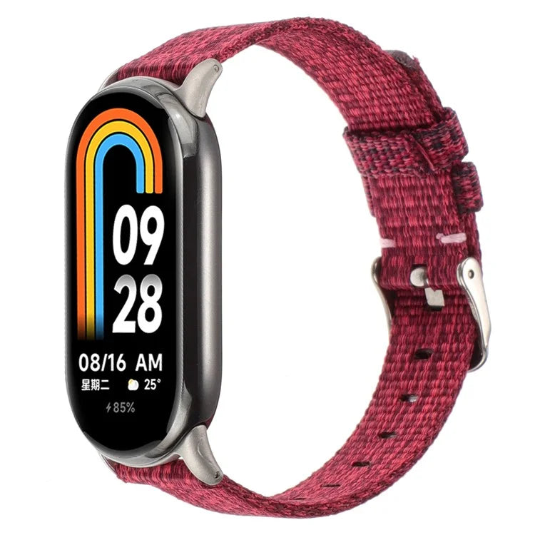 For Xiaomi Smart Band 8 Nylon Watch Strap Adjustable Wrist Band Replacement