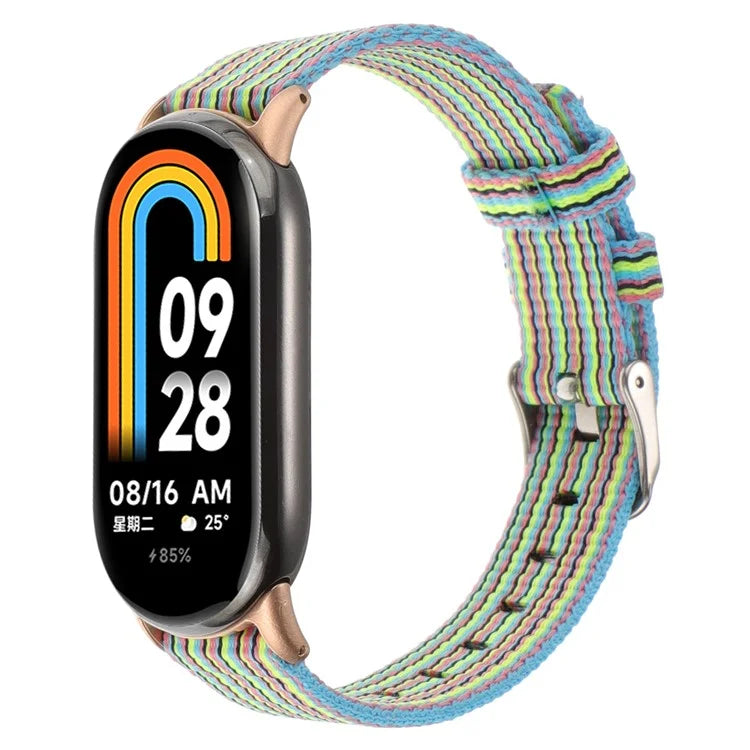 For Xiaomi Smart Band 8 Nylon Watch Strap Adjustable Wrist Band Replacement