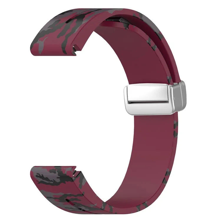 For Garmin Tactix 7 Pro / Fenix 7X / 6X / 6X Pro / 5X Plus Silicone Watch Band 26mm Silver Buckle Wrist Strap