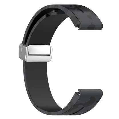For Garmin Tactix 7 Pro / Fenix 7X / 6X / 6X Pro / 5X Plus Silicone Watch Band 26mm Silver Buckle Wrist Strap