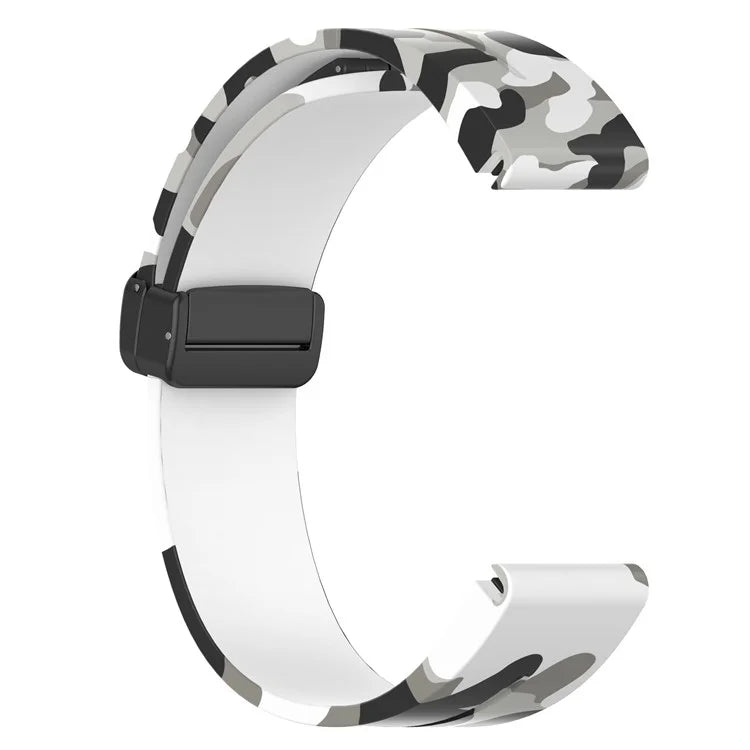 For Garmin Tactix 7 Pro / Fenix 7X / 6X / 6X Pro / 5X Plus Black Buckle Watch Band 26mm Silicone Strap
