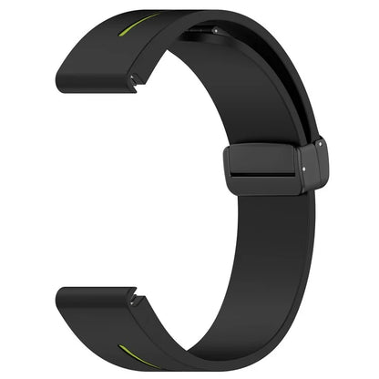 For Garmin Tactix 7 Pro / Fenix 7X / 6X / 6X Pro / 5X Plus 26mm Watch Band Black Buckle Dual Color Silicone Strap