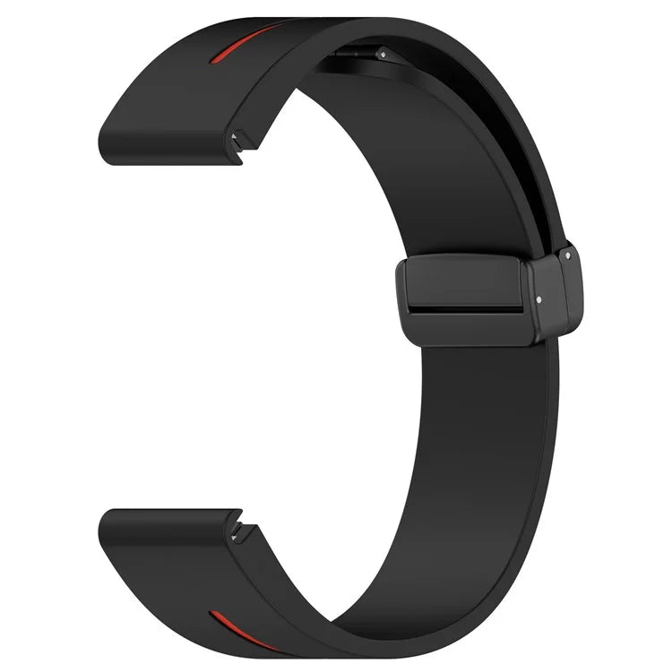 For Garmin Tactix 7 Pro / Fenix 7X / 6X / 6X Pro / 5X Plus 26mm Watch Band Black Buckle Dual Color Silicone Strap