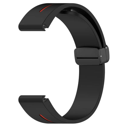 For Garmin Tactix 7 Pro / Fenix 7X / 6X / 6X Pro / 5X Plus 26mm Watch Band Black Buckle Dual Color Silicone Strap