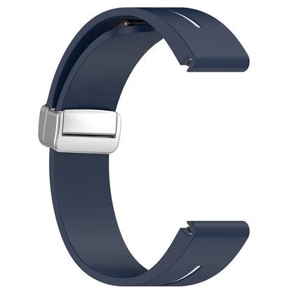 For Garmin Tactix 7 Pro / Fenix 7X / 6X / 6X Pro / 5X Plus Silver Buckle Silicone Band 26mm Watch Strap