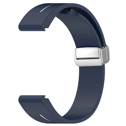 For Garmin Tactix 7 Pro / Fenix 7X / 6X / 6X Pro / 5X Plus Silver Buckle Silicone Band 26mm Watch Strap