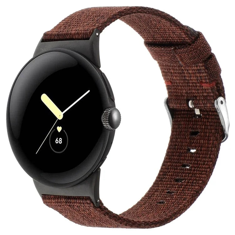 For Google Pixel Watch / Watch 2 Nylon Sport Strap Replacement Watch Bands