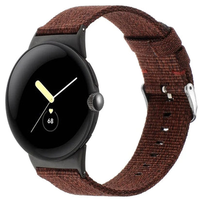For Google Pixel Watch / Watch 2 Nylon Sport Strap Replacement Watch Bands