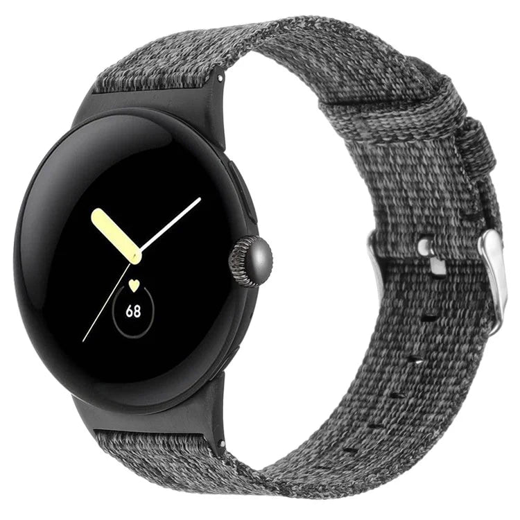 For Google Pixel Watch / Watch 2 Nylon Sport Strap Replacement Watch Bands
