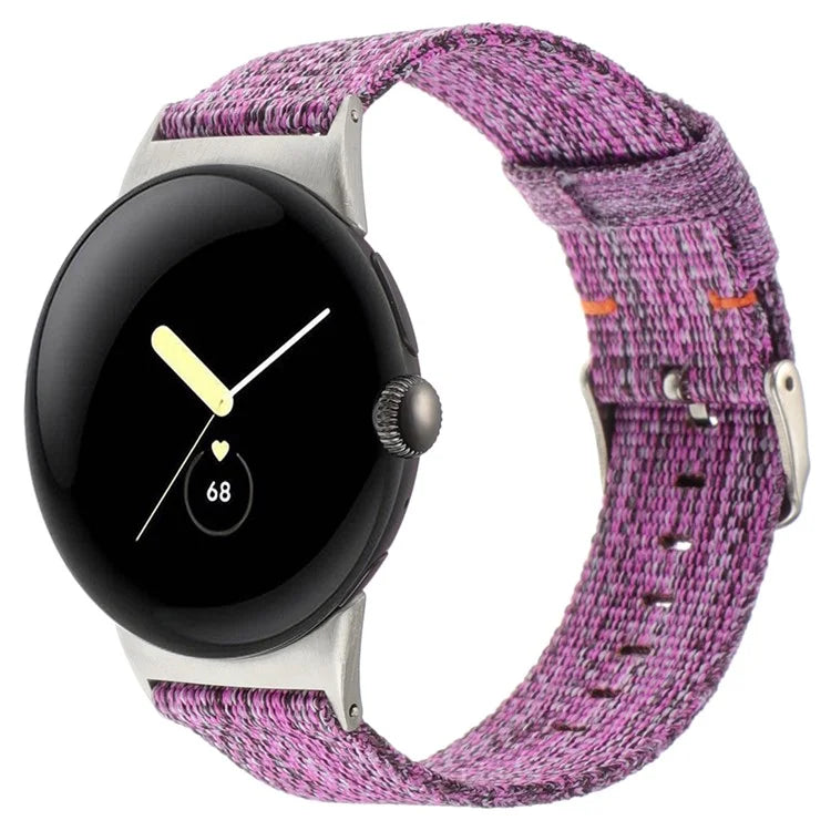 For Google Pixel Watch / Watch 2 Nylon Sport Strap Replacement Watch Bands