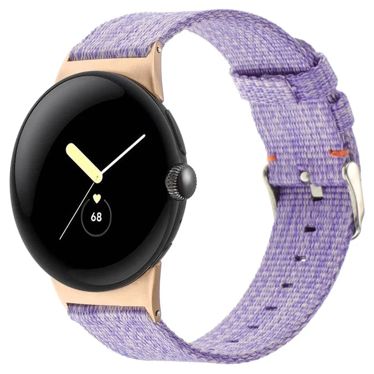 For Google Pixel Watch / Watch 2 Nylon Sport Strap Replacement Watch Bands