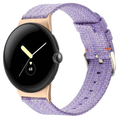 For Google Pixel Watch / Watch 2 Nylon Sport Strap Replacement Watch Bands