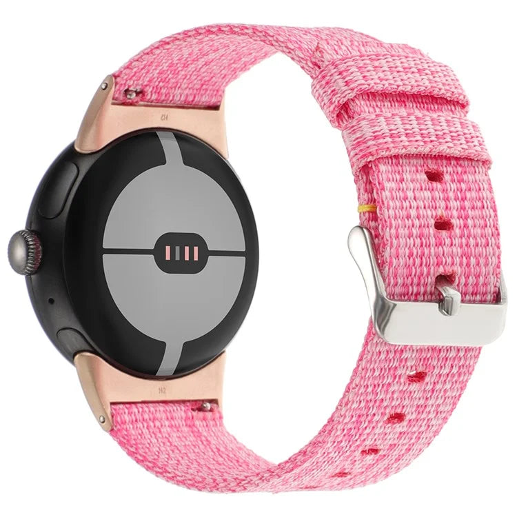 For Google Pixel Watch / Watch 2 Nylon Sport Strap Replacement Watch Bands