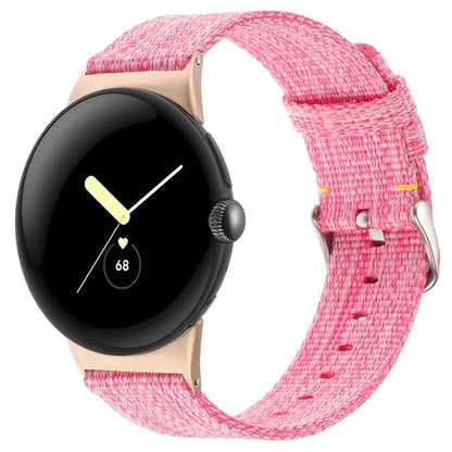 For Google Pixel Watch / Watch 2 Nylon Sport Strap Replacement Watch Bands