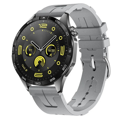 For Huawei Watch GT 4 / GT 3 / GT 2 46mm Waterproof Strap 22mm Liquid Silicone Watch Band