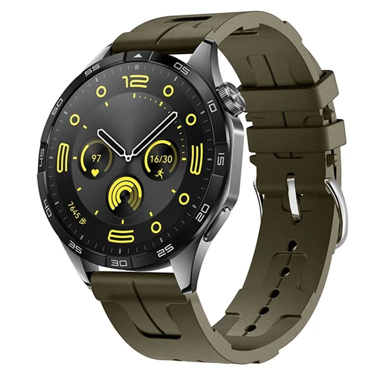 For Huawei Watch GT 4 / GT 3 / GT 2 46mm Waterproof Strap 22mm Liquid Silicone Watch Band