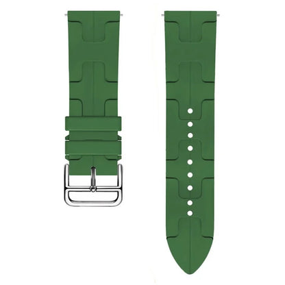For Huawei Watch GT 4 / GT 3 / GT 2 46mm Waterproof Strap 22mm Liquid Silicone Watch Bandish Green