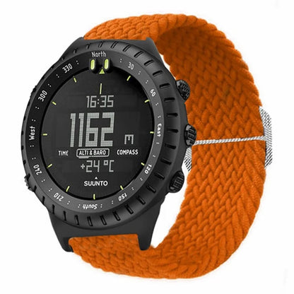 For Suunto Core Watch Band Stretchy 22mm Soft Nylon Elastic Braided Strap