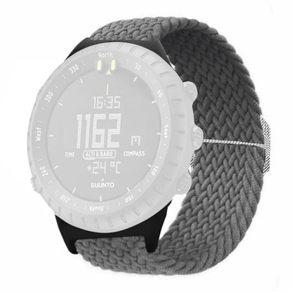 For Suunto Core Watch Band Stretchy 22mm Soft Nylon Elastic Braided Strap