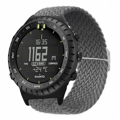 For Suunto Core Watch Band Stretchy 22mm Soft Nylon Elastic Braided Strap
