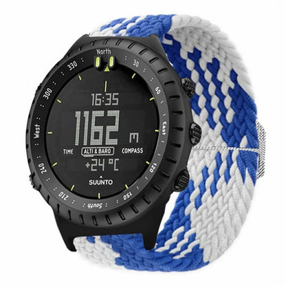 For Suunto Core Watch Band Stretchy 22mm Soft Nylon Elastic Braided Strap