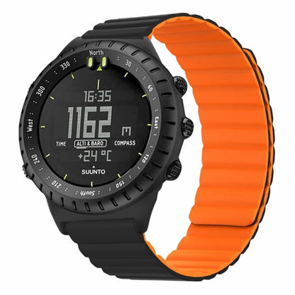 For Suunto Core Magnetic Watch Band 22mm Skin-Friendly Silicone Strap