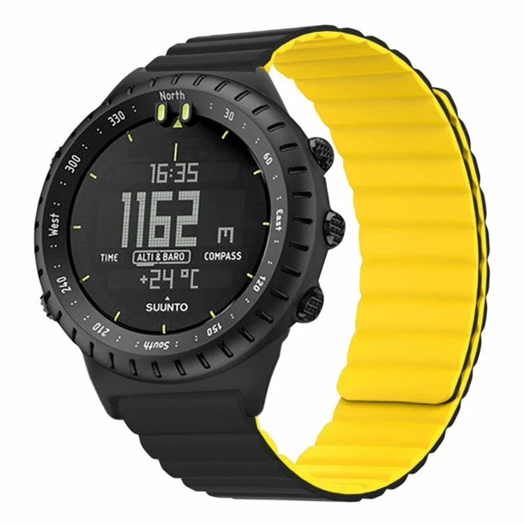 For Suunto Core Magnetic Watch Band 22mm Skin-Friendly Silicone Strap