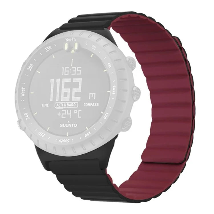 For Suunto Core Magnetic Watch Band 22mm Skin-Friendly Silicone Strap