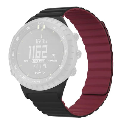 For Suunto Core Magnetic Watch Band 22mm Skin-Friendly Silicone Strap