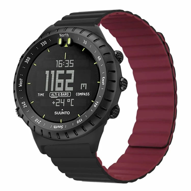 For Suunto Core Magnetic Watch Band 22mm Skin-Friendly Silicone Strap