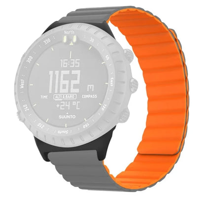 For Suunto Core Magnetic Watch Band 22mm Skin-Friendly Silicone Strap