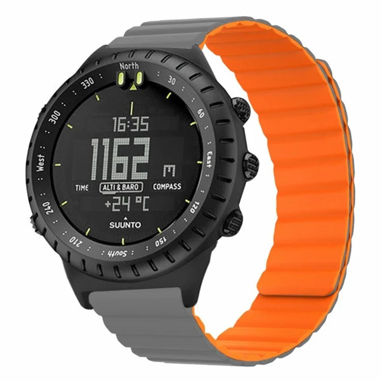For Suunto Core Magnetic Watch Band 22mm Skin-Friendly Silicone Strap