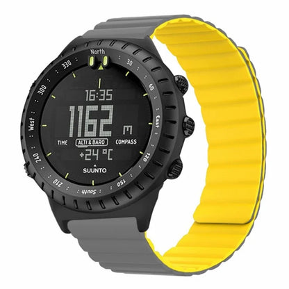 For Suunto Core Magnetic Watch Band 22mm Skin-Friendly Silicone Strap