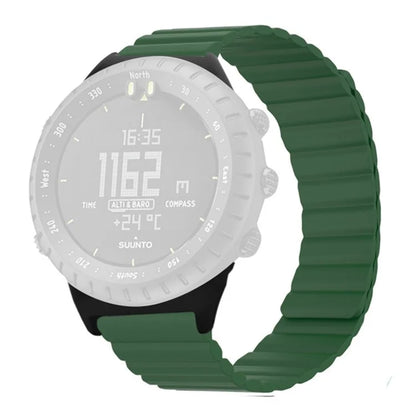For Suunto Core Magnetic Watch Band 22mm Skin-Friendly Silicone Strap