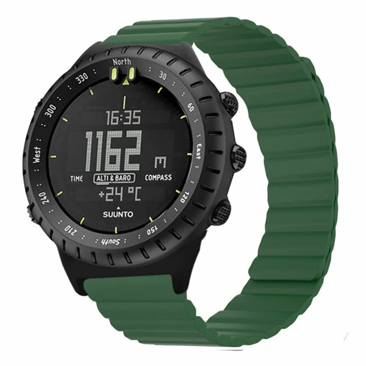 For Suunto Core Magnetic Watch Band 22mm Skin-Friendly Silicone Strap
