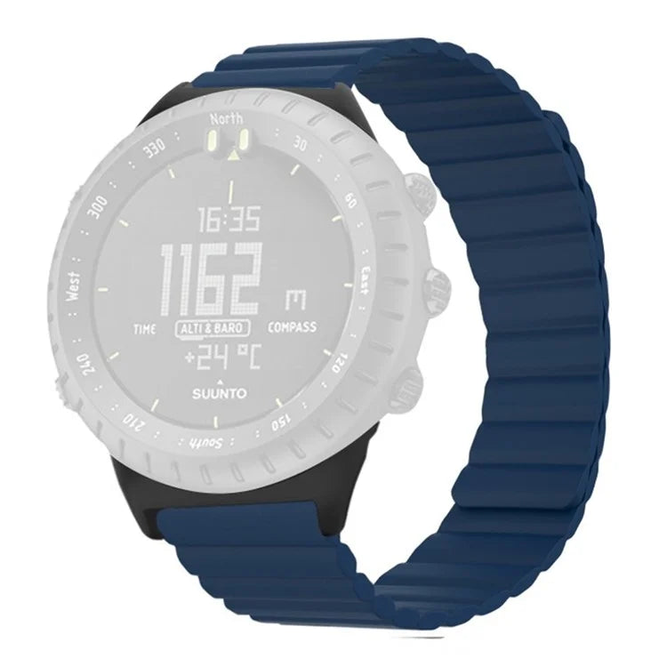 For Suunto Core Magnetic Watch Band 22mm Skin-Friendly Silicone Strap