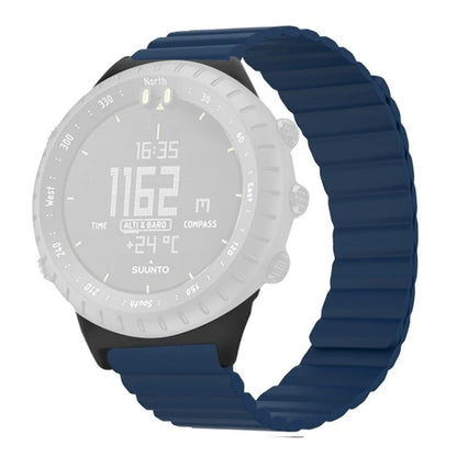 For Suunto Core Magnetic Watch Band 22mm Skin-Friendly Silicone Strap