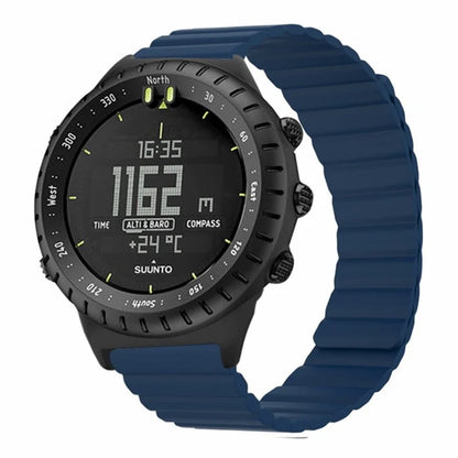 For Suunto Core Magnetic Watch Band 22mm Skin-Friendly Silicone Strap