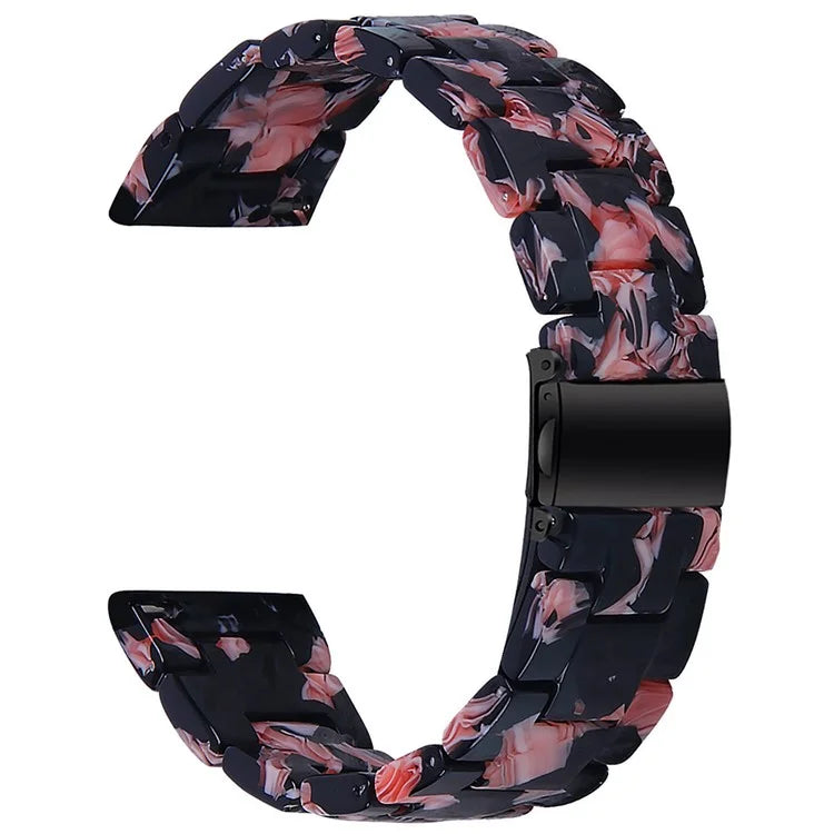 For Misfit Vapor Watch Band Waterproof Resin Replacement Watch Strap Pink Flower