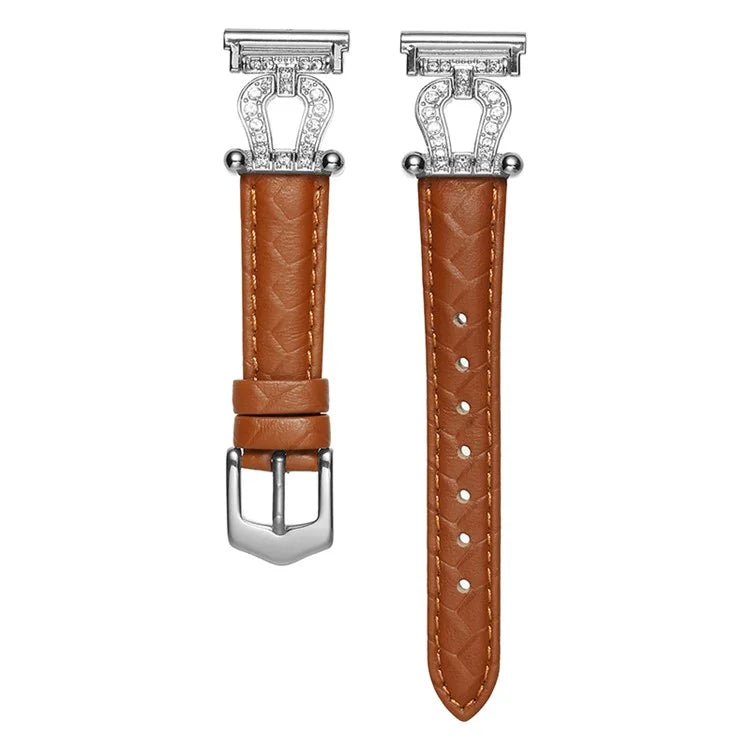 For Samsung Galaxy Watch3 45mm / Huawei Watch GT 4 46mm Watch Band 22mm Cowhide Leather Wrist Strap